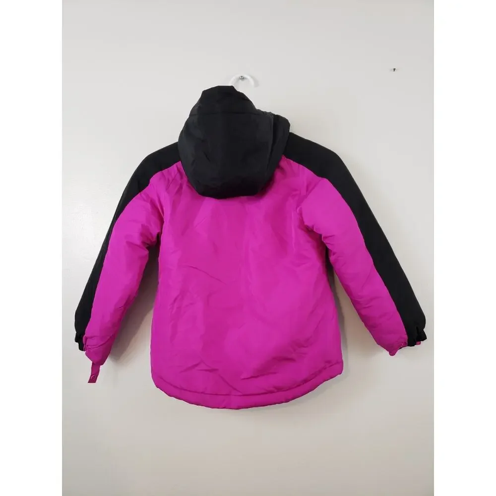 The Children’s Place Girls Jacket Size S 5/6 Hooded Windbreaker Fleece Liner